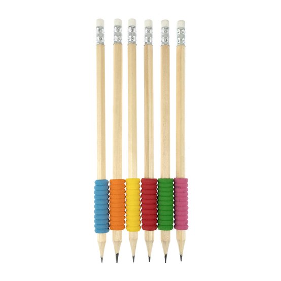HB Pencils with Comfort Grips 6 Pack image number 1