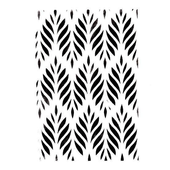 Leaf Pattern Stencil 21cm x 29cm  image number 2