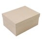 Mache Rectangular Box with Lid 20cm image number 1