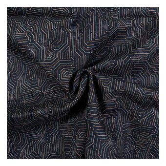 Combat Quest Circuit Board Cotton Fabric by the Metre