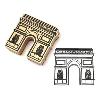 Arc de Triomphe Wooden Stamp 11cm x 11.8cm
