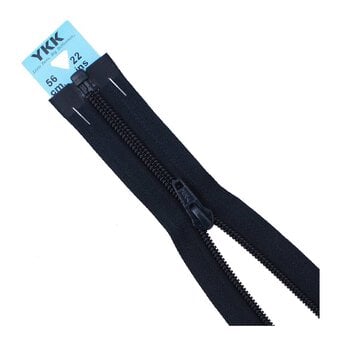 YKK Navy Blue Nylon Open End Zip 56cm