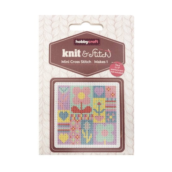 Mini Jazzy Floral Cross Stitch Kit image number 3