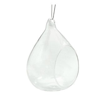 Oval Fillable Glass Bauble 10cm image number 5