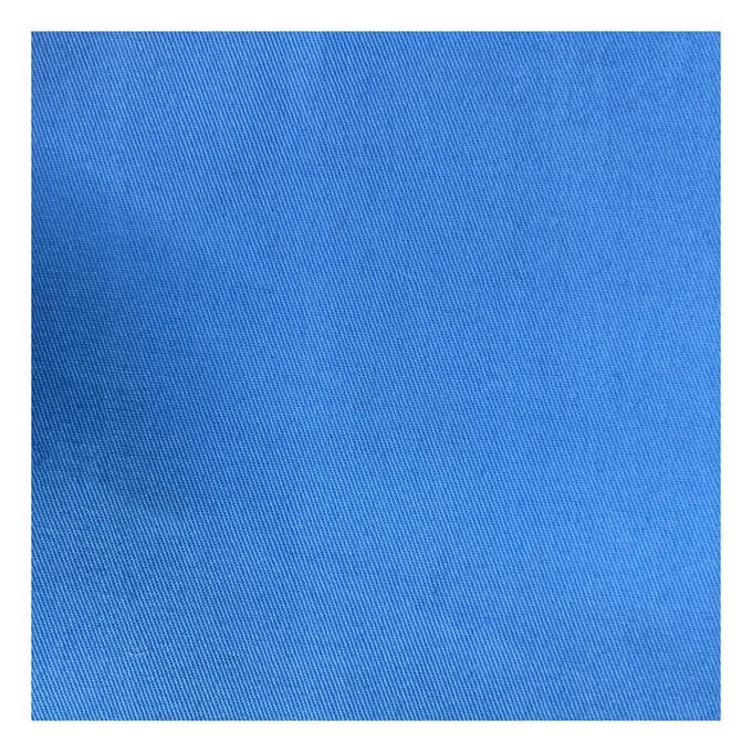 Blue Lightweight Drill Fabric by the Metre image number 1