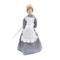 Porcelain Maid in a Grey Dress Doll 16cm image number 1