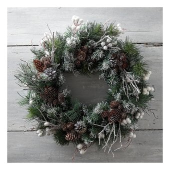 Artificial Fir Christmas Wreath 46cm image number 5