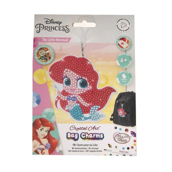 Crystal Art The Little Mermaid Bag Charm Kit
