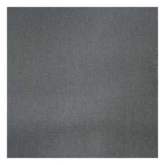 Mid Grey Cotton Homespun Fabric by the Metre image number 2