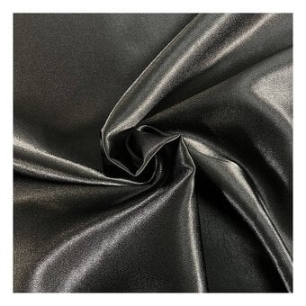 Black Crepe Satin Fabric by the Metre