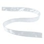 White Wire Edge Satin Ribbon 25mm x 3m image number 1