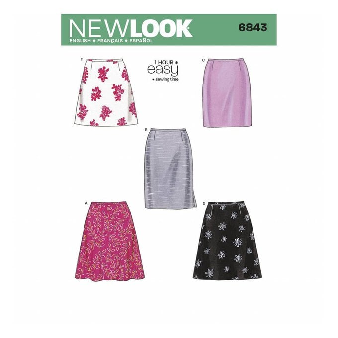 New Look Women’s Skirt Sewing Pattern 6843 image number 1
