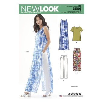 New Look Women's Tunic and Trousers Sewing Pattern 6566
