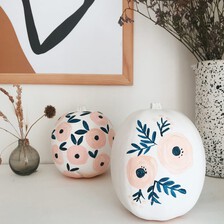 How to Make Autumnal Painted Ceramic Pumpkins