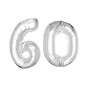Extra Large Silver Foil 60 Balloon Bundle image number 1