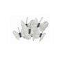 Adhesive Silver Glitter Butterflies 6 Pack image number 1