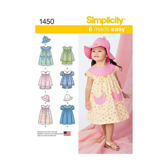 Simplicity Toddlers&rsquo; Dress Sewing Pattern 1211 image number 1