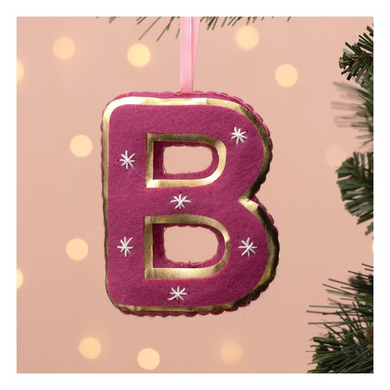 Hanging Felt Letter B Decoration image number 1
