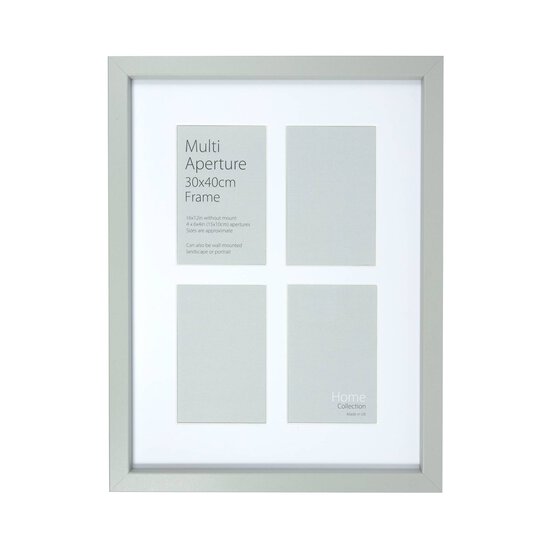 Grey Multi Aperture Frame 30cm x 40cm image number 2