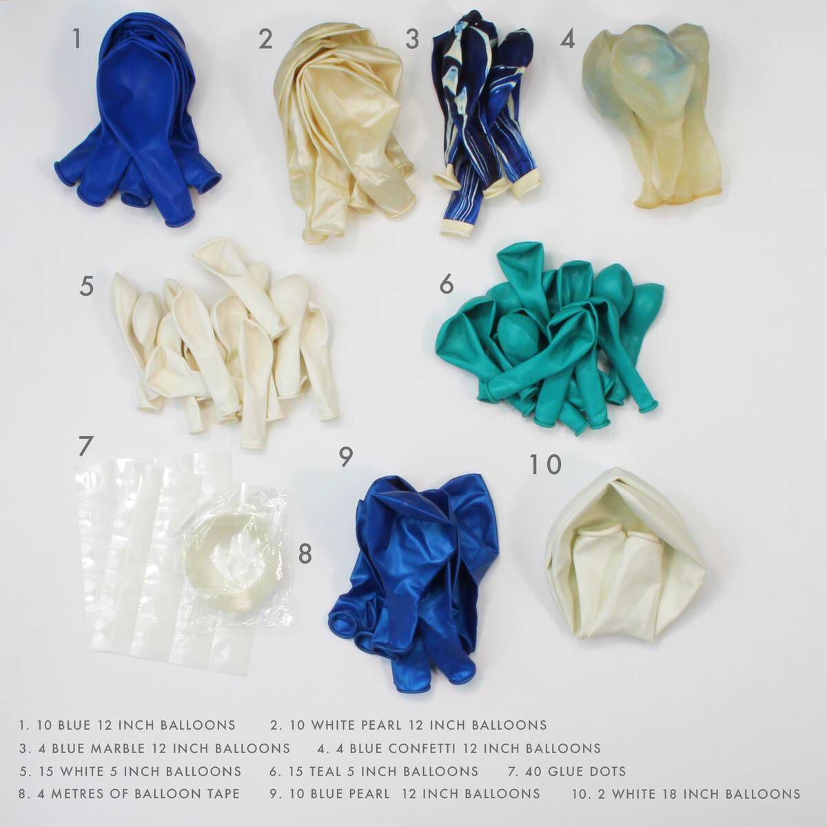 Ginger Ray Blue Balloon Arch Kit Hobbycraft