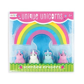 Unique Unicorn Scented Erasers 5 Pack