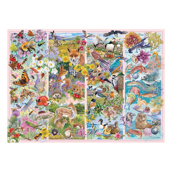 Gibsons Curious Creatures Jigsaw Puzzle 1000 Pieces image number 2