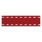 Red Running Stitch Grosgrain Ribbon 15mm x 4m image number 1