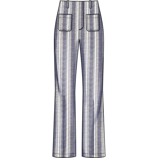 New Look Women's Flared Trousers Sewing Pattern N6660 image number 3