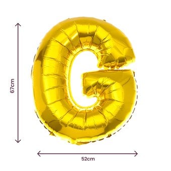 Extra Large Gold Foil Letter G Balloon image number 2