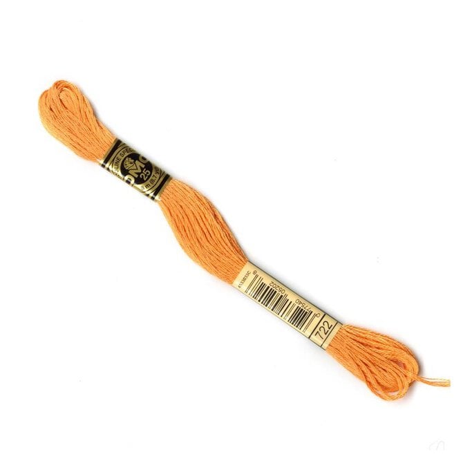 DMC Orange Mouline Special 25 Cotton Thread 8m (722) image number 1