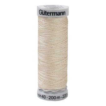 Gutermann Cream Sulky Rayon 40 Weight Thread 200m (1082)