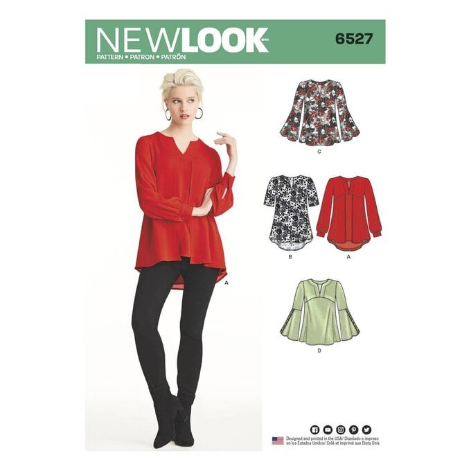 New Look Women's Tunic Sewing Pattern 6527 image number 1