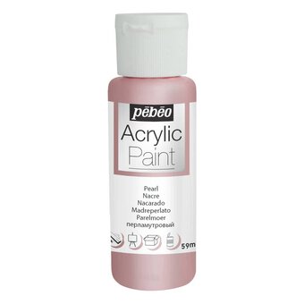 Pebeo Pink Pearl Acrylic Craft Paint 59ml