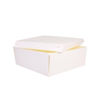 White Cake Box 10 Inches 10 Pack Bundle