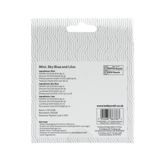 Cool Pastel Candle and Soap Pigment 10ml 3 Pack image number 7