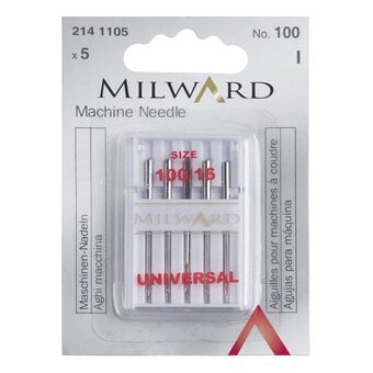 Milward 100 Gauge Machine Needles 5 Pack
