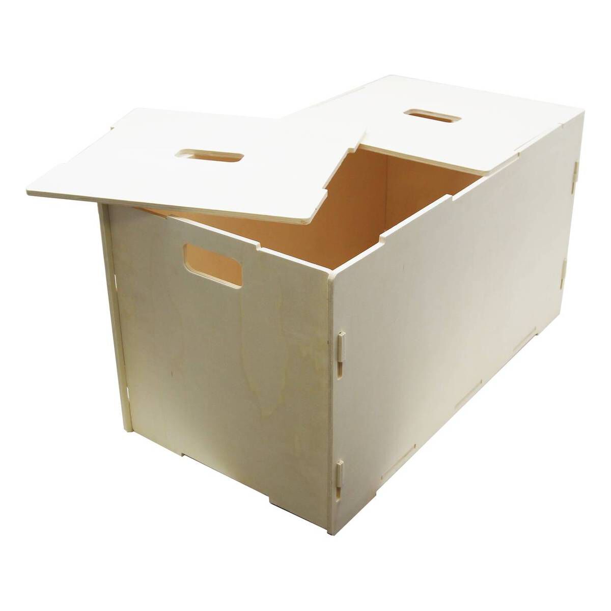 Wooden Toy Chest 40cm x 75cm x 40cm Hobbycraft