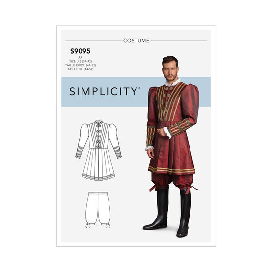 Simplicity Men’s Costume Sewing Pattern S9095 (AA 34-42) image number 1