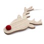 Hanging Wooden Reindeer Head Decoration 22cm image number 2