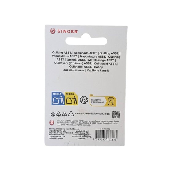 Singer Quilting Machine Needles Size 5 Pack image number 2