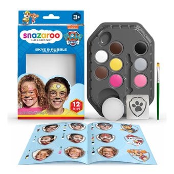 Snazaroo Paw Patrol Skye and Rubble Face Painting Kit image number 2