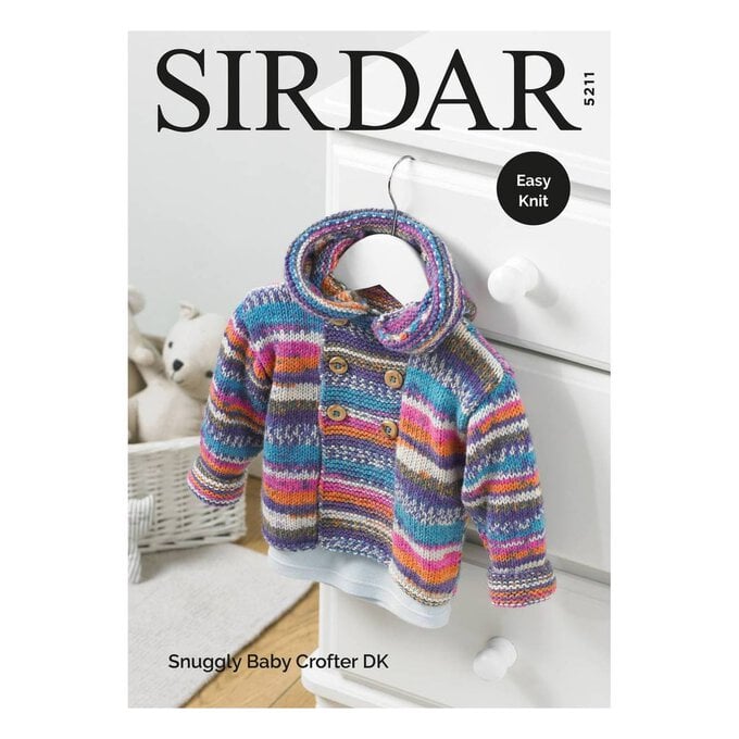Sirdar Snuggly Baby Crofter DK Duffel Coat Pattern 5211 image number 1