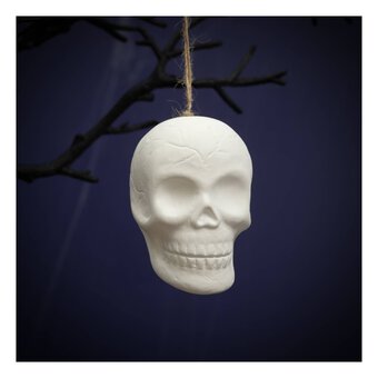 Hanging Ceramic Skull 7cm