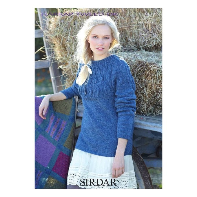Sirdar Harrap Tweed Sweater Digital Pattern 7397 image number 1