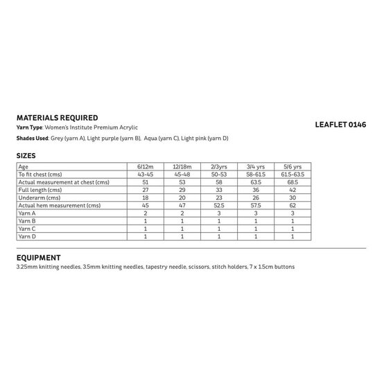 Knitcraft Kids' Bobble Cardigan Pattern 0146 image number 2