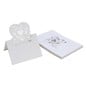 White Pearlescent Heart Place Cards 20 Pack image number 1