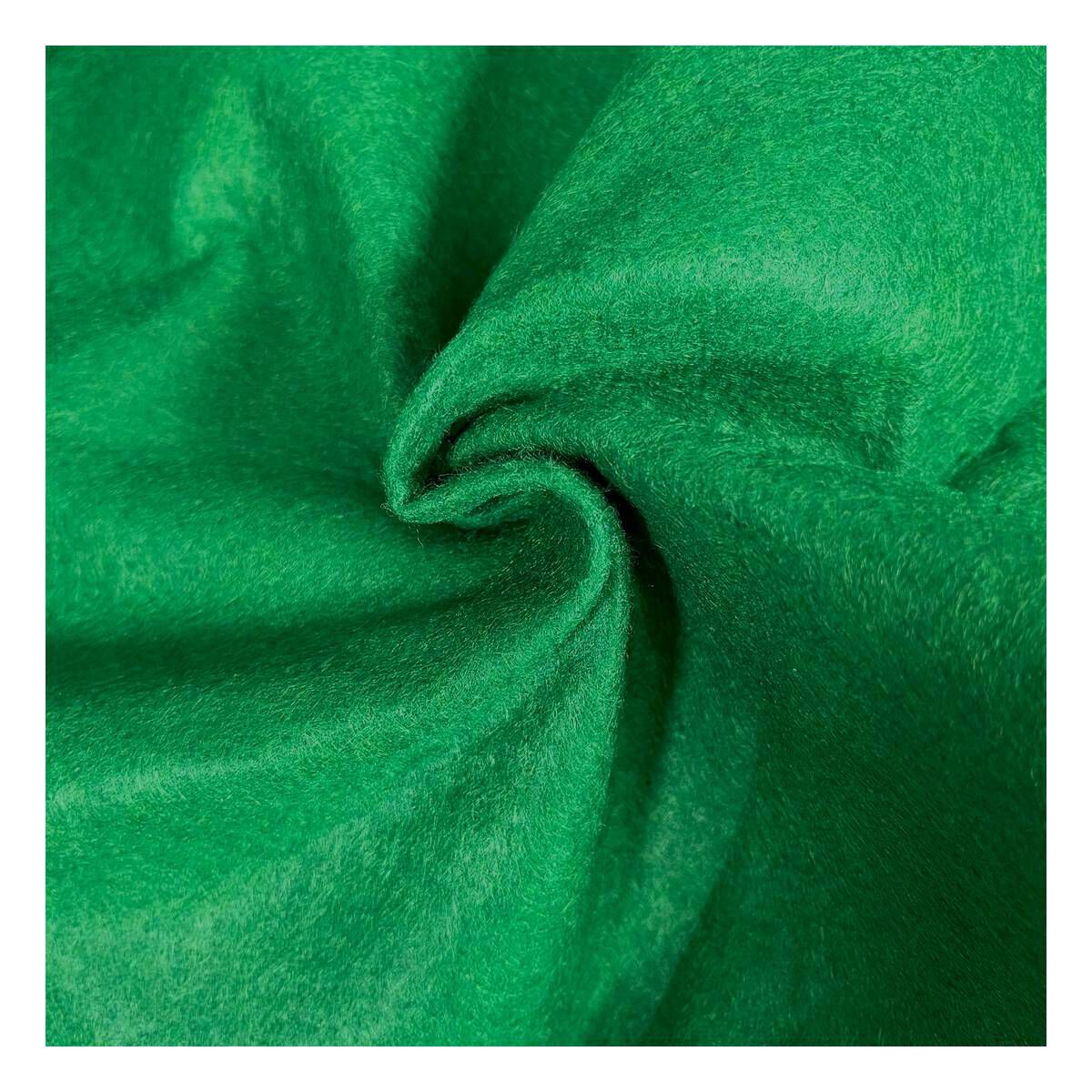 Emerald Green Felt Fabric by the Metre Hobbycraft