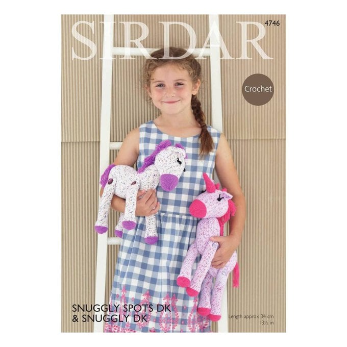 Sirdar Snuggly Spots DK Horse and Unicorn Toys Digital Pattern 4746 image number 1