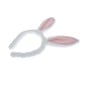 White and Pink Bunny Ears Headband image number 2