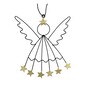 Hanging Wire Angel Decoration 11cm  image number 1